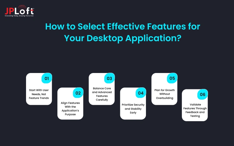 How to Select Effective Features for Your Desktop Application
